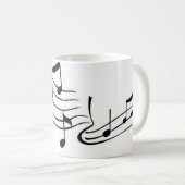 Música (Music) コーヒーマグカップ (正面右)