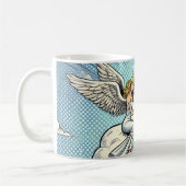 Musical Angel at the piano コーヒーマグカップ (左)