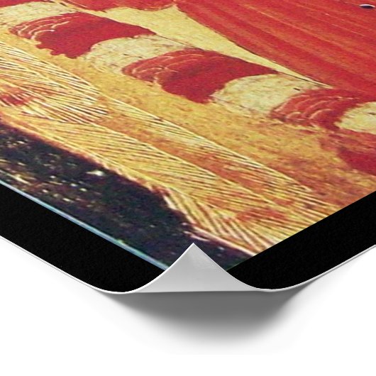 MUSICAL ANGEL IN RED AND GOLD ポスター (角)