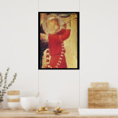 MUSICAL ANGEL IN RED AND GOLD ポスター (キッチン)