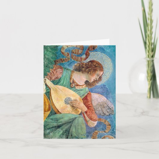 Musical angel playing guitar カード (正面)