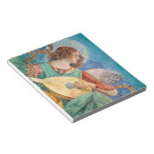 Musical angel playing guitar ノートパッド (アングル)