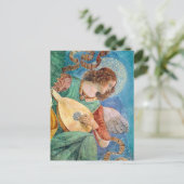 Musical angel playing guitar ポストカード (スタンド正面)