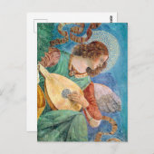 Musical angel playing guitar ポストカード (正面/裏面)