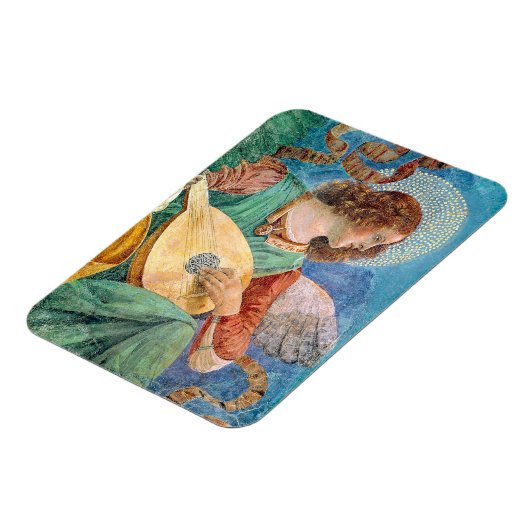 Musical angel playing guitar マグネット (左側)