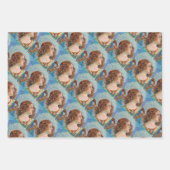 Musical angel playing guitar ラッピングペーパーシート (正面2)