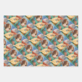 Musical angel playing guitar ラッピングペーパーシート (正面)