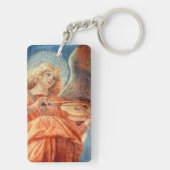 Musical angel playing the violin fresco キーホルダー (裏面)