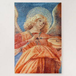 Musical angel playing the violin fresco ジグソーパズル