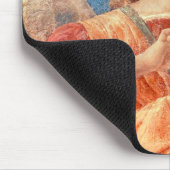 Musical angel playing the violin fresco マウスパッド (コーナー)