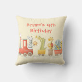 Musical Animal Train Birthday クッション (裏面)