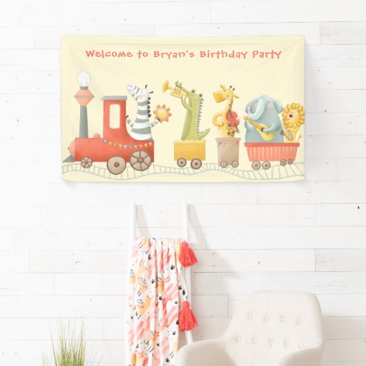 Musical Animal Train Birthday 横断幕 (インサイチュ)