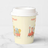 Musical Animal Train Birthday 紙コップ (右)