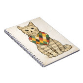 Musical Cat Collage with Harlequin Heart ノートブック (右側)