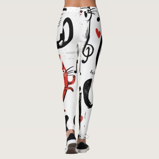 Musical Cat Leggings レギンス (裏面)