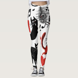 Musical Cat Leggings レギンス