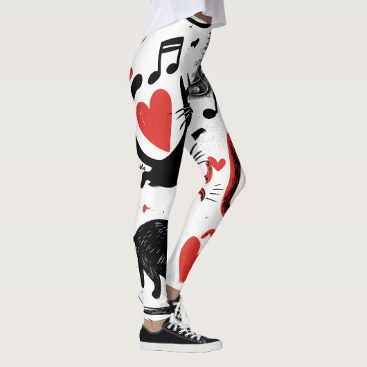 Musical Cat Leggings レギンス (右)