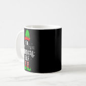 Musical Elf Xmas Christmas Matching Family Elf Squ コーヒーマグカップ (正面左)