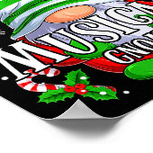 Musical Gnome Christmas Pajamas Matching Family Gr ポスター (角)