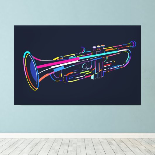  Musical instrument キャンバスプリント (インサイチュ (ウッドフロア))