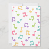 Musical Instrument Birthday Party  招待状 (裏面)