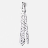  Musical Instrument Notes - Men's Custom Necktie ネクタイ (正面)