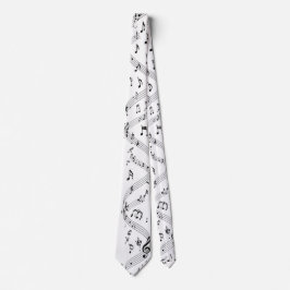  Musical Instrument Notes - Men's Custom Necktie ネクタイ
