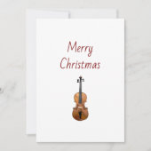 Musical Instrument Violin Merry Christmas   シーズンカード (正面)