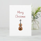 Musical Instrument Violin Merry Christmas   シーズンカード (スタンド正面)