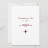 Musical Instrument Violin Merry Christmas   シーズンカード (裏面)