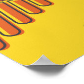 Musical instruments background. musical notes.  ポスター (角)