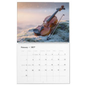Musical Instruments Calendar – Elegant Photo カレンダー (2月 2027)