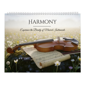 Musical Instruments Calendar – Elegant Photo カレンダー