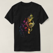 Musical Instruments Composer Music Note Musician T Tシャツ (デザイン正面)