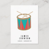 Musical Instruments Music Drum Singer Musician 名刺 (正面)