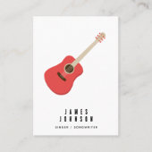 Musical Instruments Music Guitar Singer Musician 名刺 (正面)