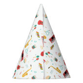 Musical Instruments Music Theme Birthday Party パーティーハット (裏面)