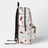Musical Instruments Music Theme Pattern School プリントバックパック (左)