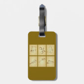 Musical Instruments Sketch ラゲッジタグ (裏面縦)