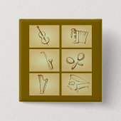 Musical Instruments Sketch 缶バッジ (正面)