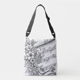 Musical Lily Vintage Floral Tote Bag クロスボディバッグ