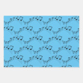 Musical Notesデザイン ラッピングペーパーシート (正面3)