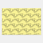 Musical Notesデザイン ラッピングペーパーシート (正面2)