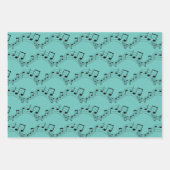 Musical Notesデザイン ラッピングペーパーシート (正面)