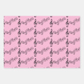 Musical Notesデザイン ラッピングペーパーシート (正面3)