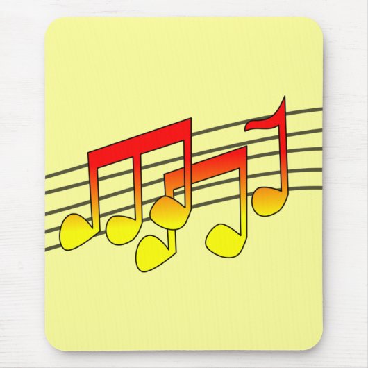 Musical Notesマウスパッド マウスパッド (正面)