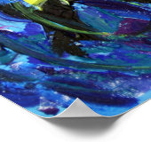 Musical Notes Abstract Art Painting Poster ポスター (角)