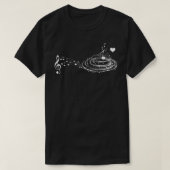 Musical Notes Music Dad  Text In Treble Clef  Tシャツ (デザイン正面)