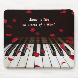 Musical Quote on Piano Keys マウスパッド