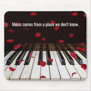 Musical Quote on Piano Keys マウスパッド
